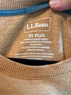 L.L. Bean Crewneck Sweater in Camel